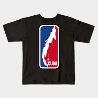 Cuban Basketball - Dark Color Options Kids T-Shirt